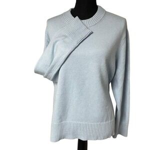 a new day Baby Blue High Neck Pullover Sweater